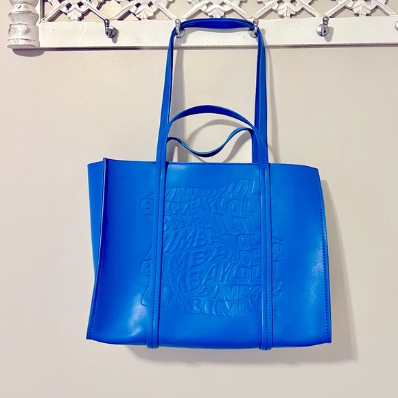 π Bimba y Lola Blue Large Shopper Tote / NWT - Picture 7 of 13